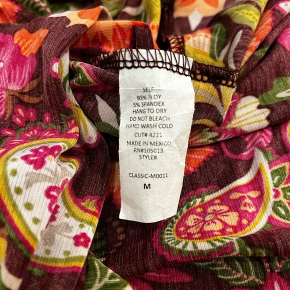 Floral Paisley Blouse - Multicolor - Picture 7 of 7